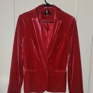 Tommy Hilfiger Pink Velvet Blazer